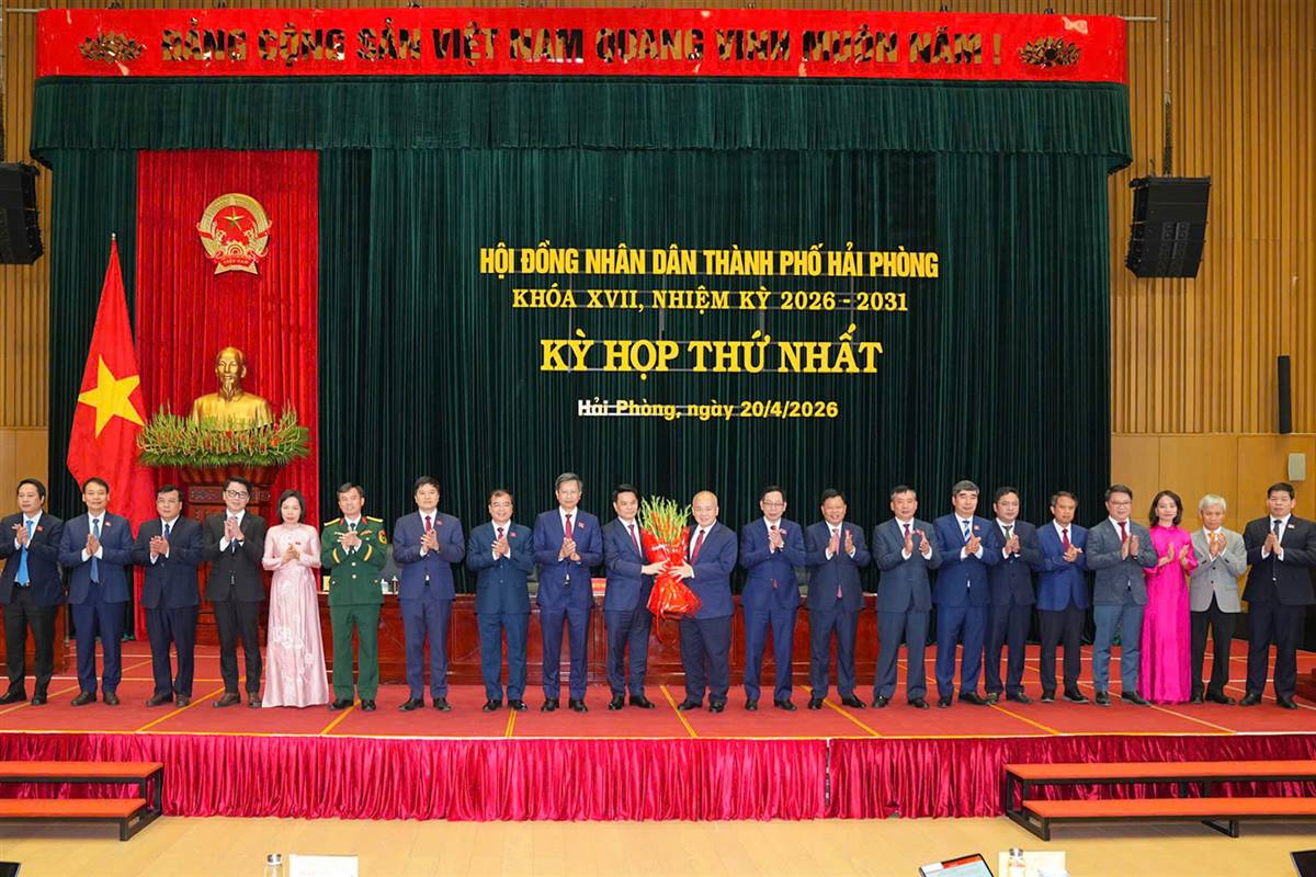 Đồng chí Đỗ Thành Trung, Phó Bí thư Thành ủy được bầu giữ chức Chủ tịch UBND thành phố khóa XVII, nhiệm kỳ 2026 - 2031