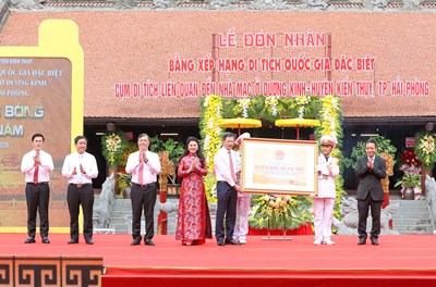 Di tích quốc gia đặc biệt - Cụm di tích liên quan đến nhà Mạc ở Dương Kinh (huyện Kiến Thụy)