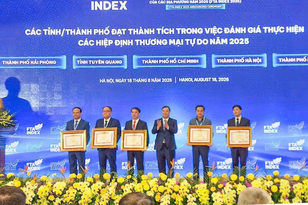 Hải Phòng vào top 5 địa phương dẫn đầu cả nước về thực thi hiệu quả các FTA năm 2025