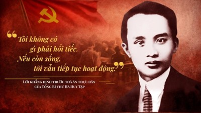 Tổng Bí thư Hà Huy Tập - Nhà lãnh đạo tài năng, nhà lý luận xuất sắc của Đảng và Cách mạng Việt Nam