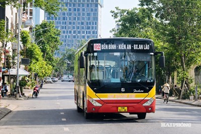 Điều chỉnh tạm thời hành trình tuyến xe buýt Bến Bính - bến xe An Lão